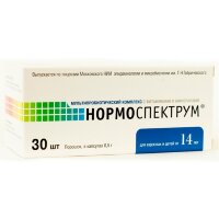 Нормоспектрум для взрослых, мультипробиотический комплекс бифидобактерий и лактобацилл, 0.5г, 30шт