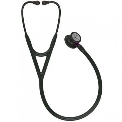 Стетоскоп Littmann Cardiology IV с черной трубкой, длиной 69 см, акустическая головка черная, стебель фиолетовый, 6203
