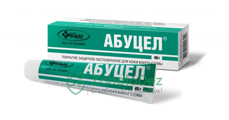 Паста Абуцел (Abucel) для стомы улучшает приклеивание калоприемника, питает и защищает кожу, 45г