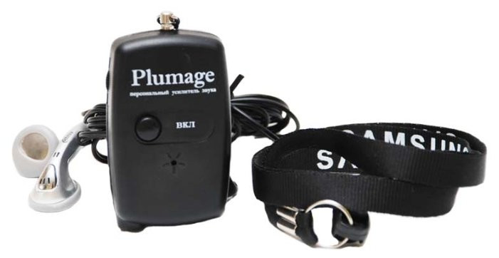 Усилитель звука Plumage в виде плеера используют как слуховой аппарат и как усилитель звука до 40Дб, 163