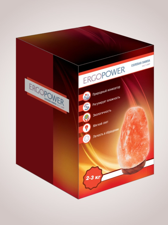 Солевая лампа Ergopower ER-501 Скала весом до 3кг