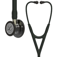 Стетоскоп Littmann Cardiology IV с черной трубкой, длиной 69 см, акустическая головка дымчатая, стебель шампанское, 6204