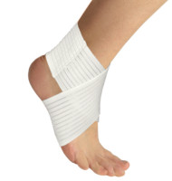 Бинт эластичный Тонус Эласт при травмах голеностопа, с застежкой, 0005