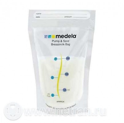 Medela Pump&Save пакеты для грудного молока стерильные 20шт в уп.