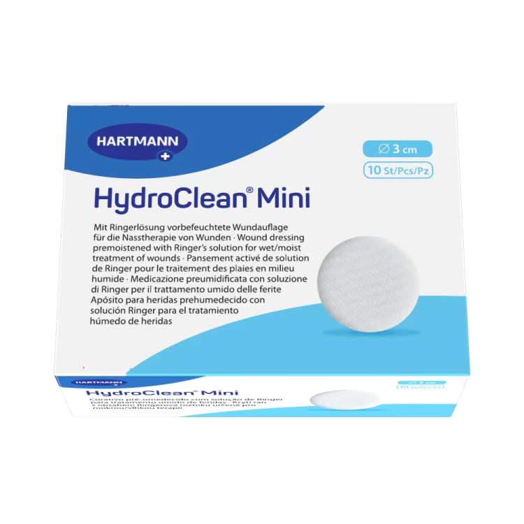 Повязка гидроактивная HydroClean Cavity (Гидроклин кэвити), стерильная, с раствором Рингера и антисептиком, диаметр 3см, 6090012