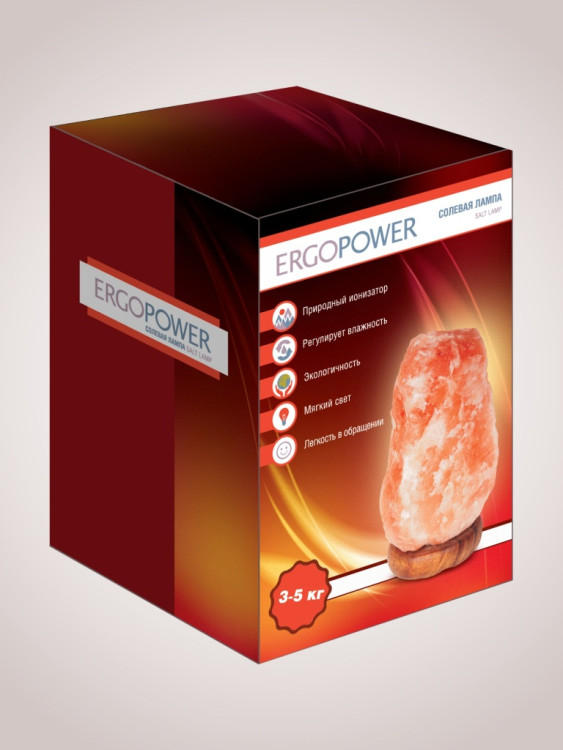 Солевая лампа Ergopower ER-502 Скала весом до 5кг