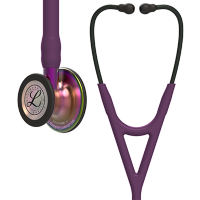 Стетоскоп Littmann Cardiology IV с сливовой трубкой, длиной 69 см, акустическая головка радужная, стебель фиолетовый, 6205