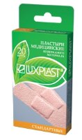 Пластырь бактерицидный Люкспласт (Luxplast) стрипы на тканевой основе телесного цвета, 19х72мм, 10шт