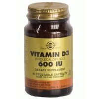 Витамин D3 Solgar стимулирует рост и развитие, регулирует кальций в крови, поддержит здоровье костей и зубов, 60шт
