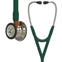 Стетоскоп Littmann Cardiology IV с темно-зеленой трубкой, длиной 69 см, акустическая головка шампанское, стебель оранжевый, 6206