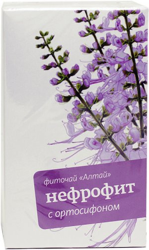 Фиточай Алтай №22 Нефрофит с ортосифоном, мочегонный, при циститах, 2г, 20шт