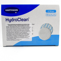 Повязка гидроактивная HydroClean (Гидроклин) д 4см, с раствором Рингера и антисептиком, 609220 (609320)