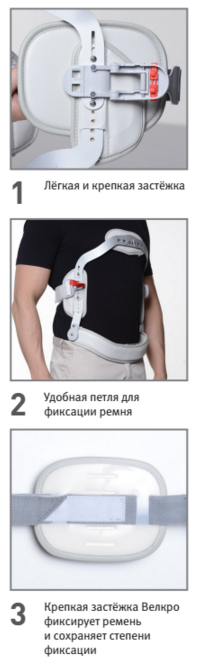Корсет ортопедический Orlett HEB-997 гиперэкстензионный грудопоясничный для стабилизации и снижения осевой нагрузки