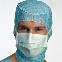 Маска хирургическая BARRIER экстра-комфорт с защитой от брызг, высокая степень фильтрации, голубая, 50 шт, 4234