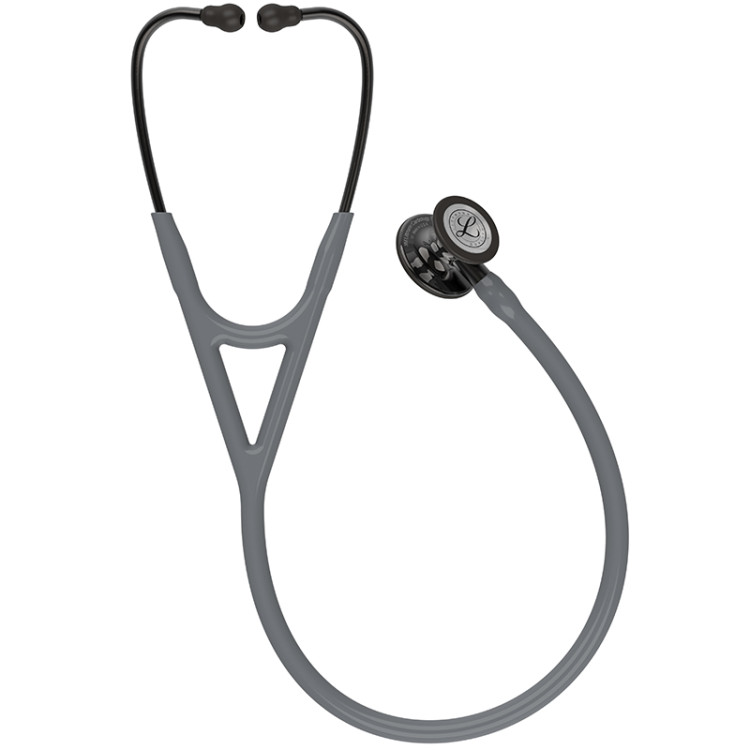 Стетоскоп Littmann Cardiology IV с серой трубкой, длиной 69 см, акустическая головка дымчатая, стебель дымчатый, 6238