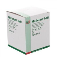 Бинт Mollelast haft (Моллеласт Хафт) высокорастяжимый самофиксирующийся, 10см х 20м, белый, 30071