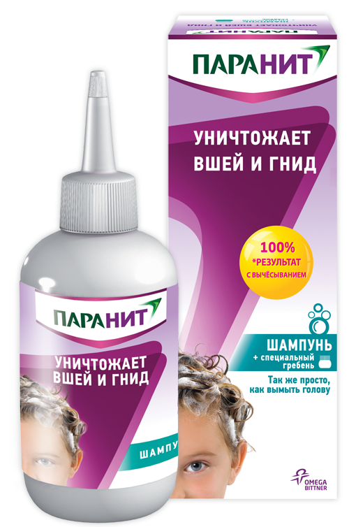 Средство педикулицидное Паранит Шампунь, с формулой двойного действия ...