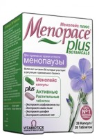 Менопейс Плюс комплекс витаминов и экстрактов для женщин во время менопаузы, 577мг 28шт и 940мг 28шт