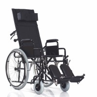 Кресло-коляска Ortonica Base 155 с удлинителем спинки и подголовником, раскладывается в горизонтальное положение