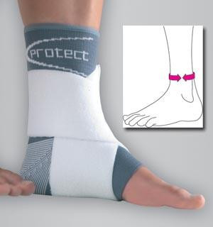 Голеностопный бандаж protect.Leva strap с эластичным ремнем при воспалении и растяжении сустава, P786/P787
