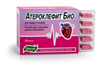 Атероклефит Био от Эвалар для нормального уровня холестерина, сохраняет здоровье сердца и сосудов, 0,25г, 30шт