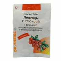 Доктор тайсс леденцы с клюквой+вит. с 50г