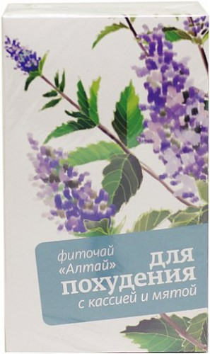 Фиточай для похудения и вывода шлаков Алтай №3 с кассией и мятой, 2г, 20шт