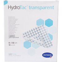 Повязка HydroTac transparent (ГидроТак транспарент) гидрогелевая для сухих ран при эпителизации 5х7.5см, 10шт, 685900