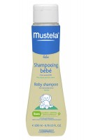 Шампунь детский Mustela / Мустела, обогащен натуральным экстрактом цветка ромашки, не раздражает кожу, 200 мл