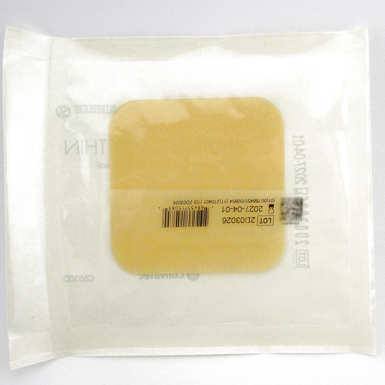 Повязка Грануфлекс (Granuflex xthin) 7.5х7.5см, супертонкая гидроколлоидная для слабо экссудативных ран, 187951