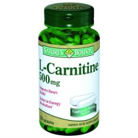 L-Карнитин Nature's bounty поддержит здоровье сердца и сосудов, стимулирует обмен и питание тканей, сжигает жир, 500мг, 30шт