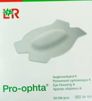 Повязка на глаз Pro-Ophta тип К нестерильная анатомической формы, 7.8 x 11.4см, 34104