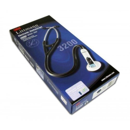 Стетоскоп Littmann Electronic Model 3200 с функцией Bluethooth и черной трубкой, 70см, 3200BK27