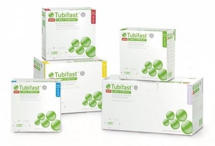 Бинт Тубифаст (Tubifast) эластичный трубчатый зеленый для фиксации повязок в рулоне 5см х10м, на окружность 14-24см, 2436