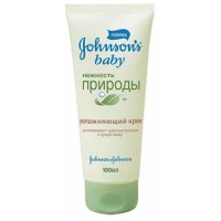 Крем увлажняющий Джонсонс / Johnsons Baby нежность природы, для чувствительной кожи, увлажняет, объем 100мл