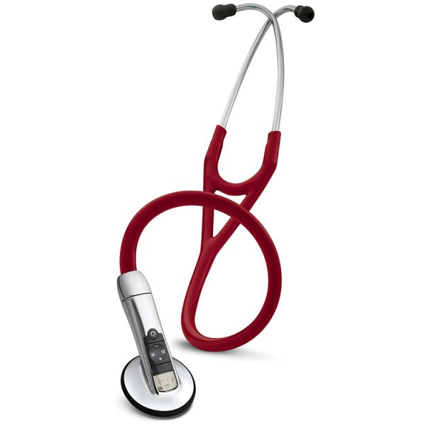Стетоскоп Littmann Electronic Model 3200 с функцией Bluethooth и бордовой трубкой, 70см, 3200BU
