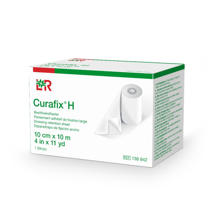 Лейкопластырь гипоаллергенный фиксирующий Curafix® H, нестерильный, в рулоне, 10см х10м, 138942