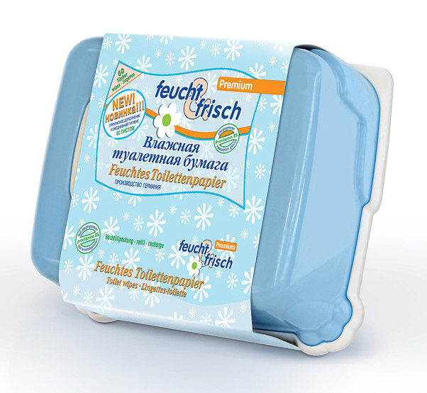 Feucht&Frisch Влажная туалетная бумага Premium 60шт