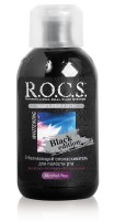 Ополаскиватель для полости рта Rocs / Рокс, Black Edition, отбеливающий, приятный освежающий вкус, 400мл