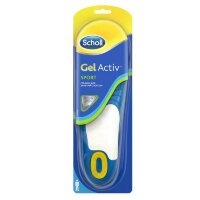 Стельки для занятия спортом Шолль / Scholl Gel Activ Sport для мужчин, надежно поддерживают свод стопы, 1 пара