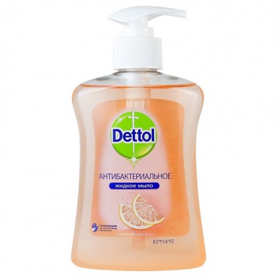 Мыло жидкое для рук Dettol (Деттол) антибактериальное с ароматом грейпфрута, 250мл