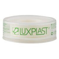 Лейкопластырь медицинский LUXPLAST на шелковой основе, белый, в катушке