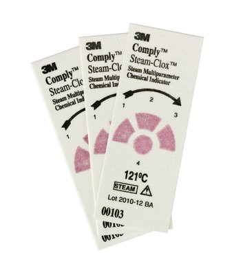 Индикатор мультипараметрический хим. Comply SteamClox, паровая стерилизация, класс 4, 121ºС, 20шт, 00103
