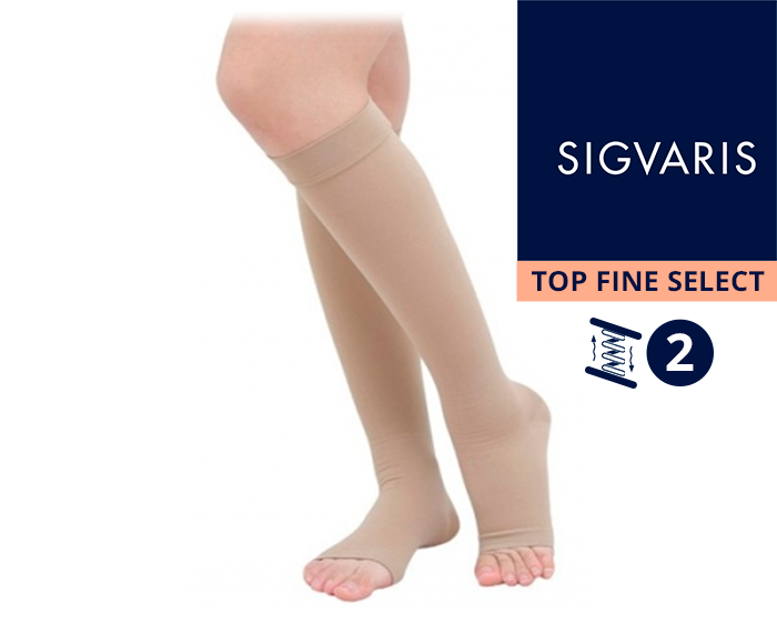 Гольфы Sigvaris Top Fine select 2-го класса компрессии унисекс непрозрачные, TFS2-G