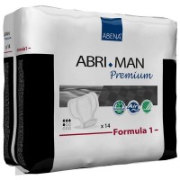 Прокладки урологические мужские Abri-Man Premium Formula 1, классические, гипоаллергенные, дышащие, 450 мл, 14 шт, 41006
