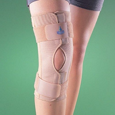 Бандаж на коленный сустав OPPO Medical с гибкими шинами, эластичный, стабилизация сустава, разъемная модель, 2032