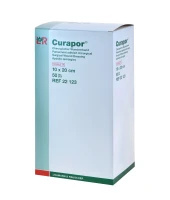 Повязка Курапор (Curapor) пластырная послеоперационная стерильная, 10х20см, 50шт, 32915