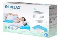 Подушка Trelax clin П31 ортопедическая 2 в 1, трансформер для беременных и младенцев, 37х58см