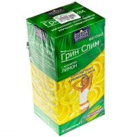 Фиточай Грин-Слим Ти лимон применяют в качестве общеукрепляющего средства, 2г, 30шт