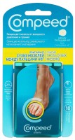 Пластырь Compeed (Компид) от сухих мозолей между пальцами ног, содержит гель от боли и трения, 10шт